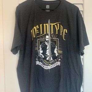 XXL WWE Drew McIntyre Claymore Country Gray Wrestling T-Shirt!!